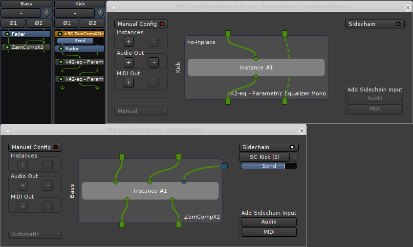 screenshot showing plugin pin management